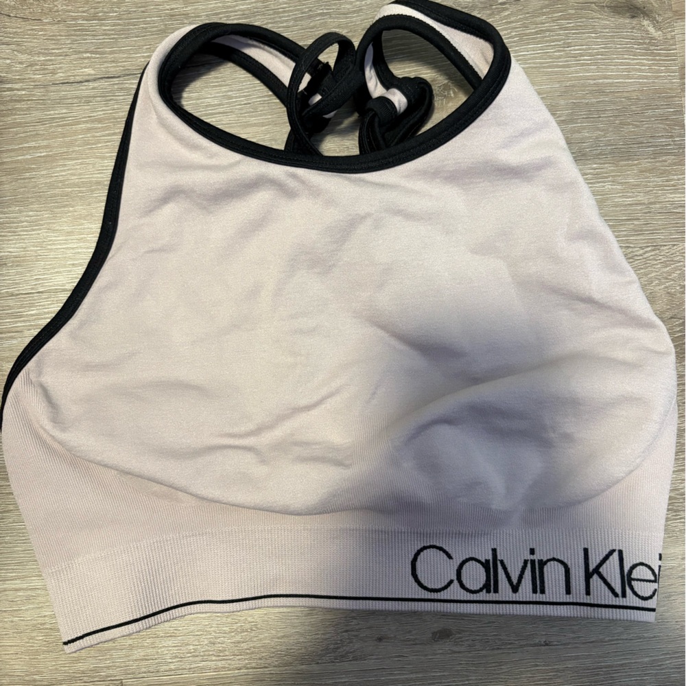Calvin Klein purple and Black Sports Bra